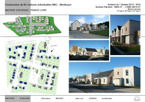 Construction de 62 maisons indivuduelles BBC, Montluçon (03)