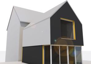 Extension maison G, esquisse, Evreux (27)