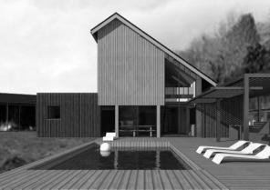 Maison de ville - bois et zinc