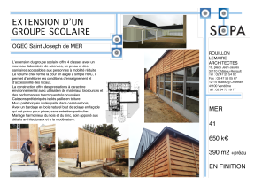 ECOLE OSSATURE BOIS ISOLATION PAILLE