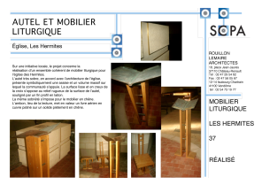 MOBILIER LITURGIQUE