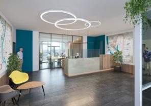 Rénovation de bureaux à Lyon, création d'un lieu d'accueil