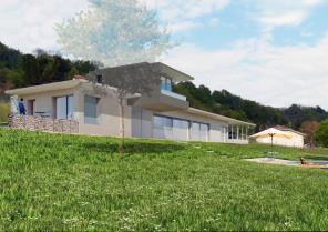 Une facade Sud ouverte sur la vallée et face au village de St Chef