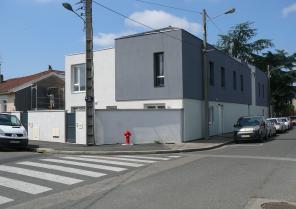 photo de la réalisation à l'angle rue des roses/rue Jules Guesde