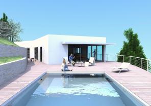VILLA CARRY LE ROUET-Vue depuis la terrasse de la piscine