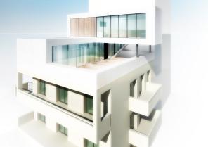 Vue aérienne du projet