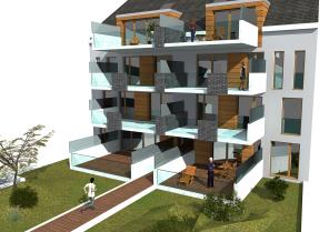 Logements Collectifs de standing, Perspective jardin