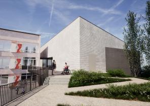 Perspective sur l'entrée - sarl B.FEDELI Architecte