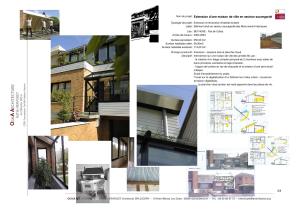Habitat : Extension d’une maison de ville en secteur sauvegardé