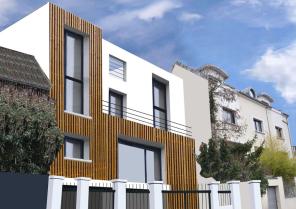 Maison neuve à ossature et bardage bois