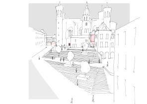 Une nouvelle arrivée sur le site par la montée Cardinal Decourtray
