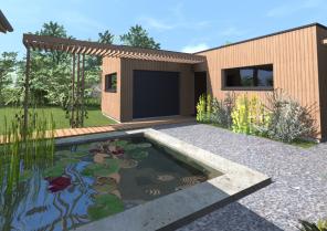 Un patio sépare l'ancien du nouveau