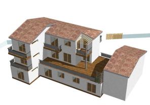 Extension d'une maison individuelle en 7 logements groupés.