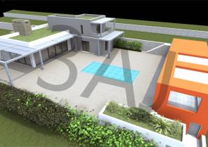 Villa M02 - Vue aérienne - PROJET - Lascours 13360 ROQUEVAIRE