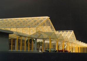 Halle Plantassistance - Maquette du projet d'ensemble