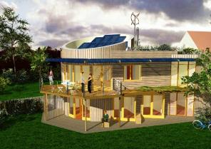 Maison bioclimatique - vue sud