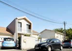 Surélévation-Extension Maison, Ossature bois, Bardage zinc BC 33, Pessac 33 - No