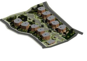 Vue extérieur d'empreinte du projet 