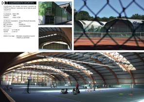 Tennis couverts et halle de sports Jossermoz au CREPS de Poitiers