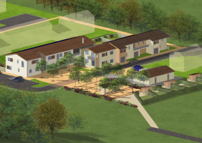 Vue élargie du nouveau quartier