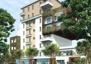 Construction d'un immeuble R+7 de haut standing avec piscine fermée