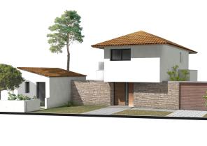 Construction d'une maison au Teich