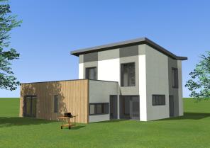 Villa VE - Perspective depuis le jardin