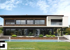 Villa individuelle contemporaine d'architecte toulouse gasparotto