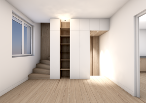 Création d'un escalier et de mobilier intégré