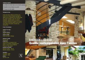 RENOVATION CONTEMPORAINE D'UNE VIEILLE MAISON LORRAINE