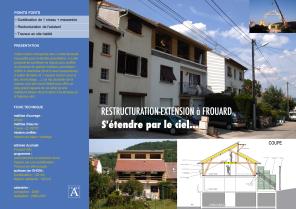 Surélévation en bois d'une maison particulière avec restructuration de l'existan
