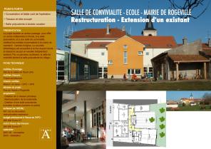 EXTENSION-RESTRUCTURATION D'UN GROUPE SCOLAIRE AVEC SALLE MIXTE (MOTRICITE + POL