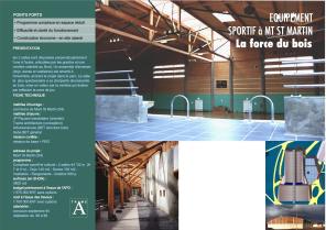 2 SALLES DE SPORTS ET UNE TRIBUNE DANS UN PARC