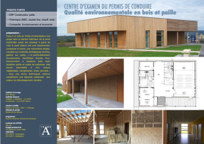 Centre d'examens du permis de conduire - Eco-construction pour un bâtiment publi