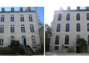 Façade  principale  sur cour d'accès.