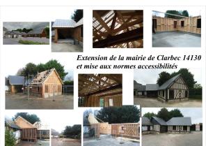 Mise aux normes accessibilités et extension de la mairie de Clarbec