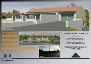 3 LOGEMENTS INDIVUELS ET UN LOCAL PRO