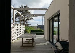 Une vue de la terrasse