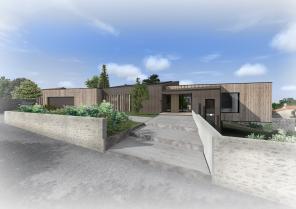 Construction d'une maison à Vertou. architecte Atelier 14 (CLISSON)