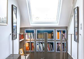 Arrivée de l'escalier sous les combles