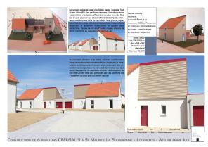 6 pavillons locatifs à SAINT MAURICE LA SOUTERRAINE