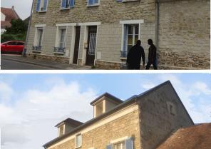 façade sur la rue avant - après