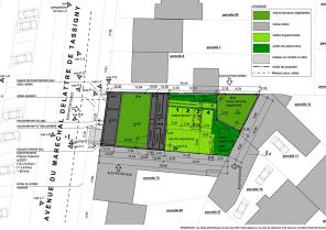 Plan masse du projet.