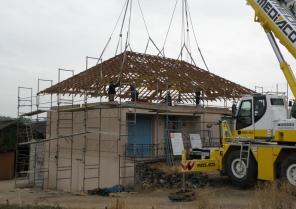 Levage de la charpente