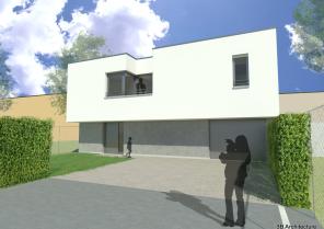 Le coeur du terrain voit s'implanter en deuxieme corps de bâtiment une maison in