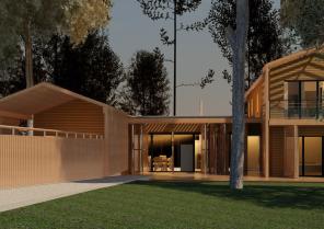 Vue depuis l'entrée 