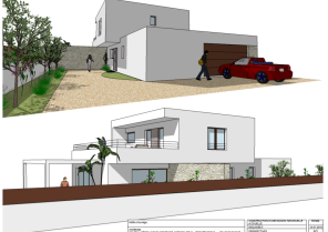 Perspective / Façade Nord et façade Est