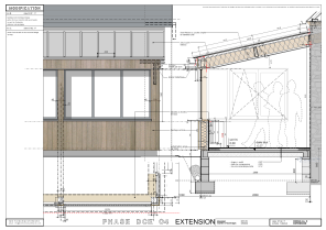 extension en ossature bois: bardage en Western Red Cedre