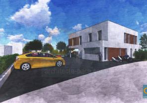 Perspective centre paramédical Caussade - Vue parking