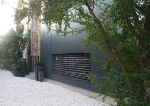 Façade principale - extension bois - habillage panneaux bois